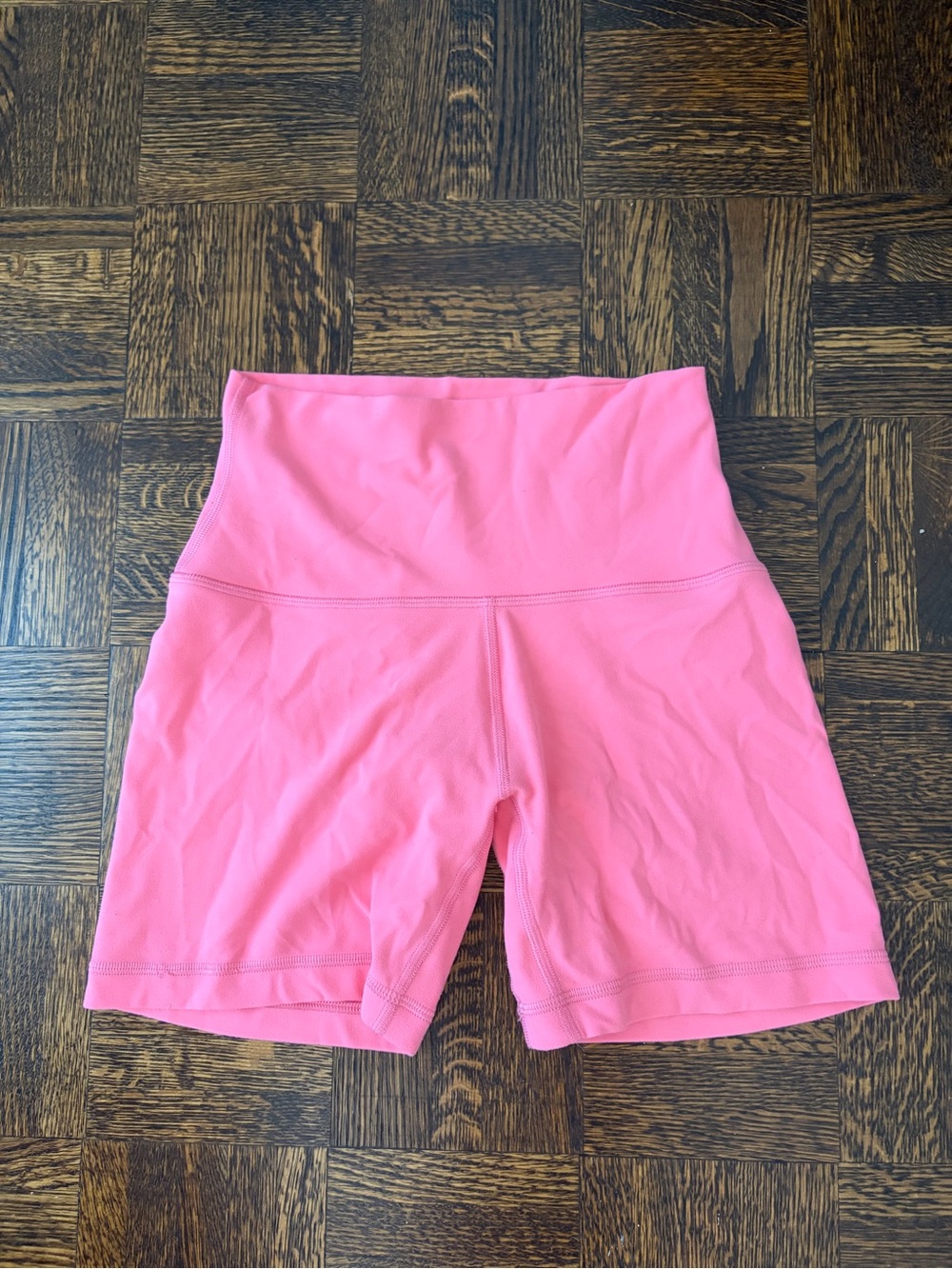 TNA Coral Pink High-Rise 5” Bike Shorts